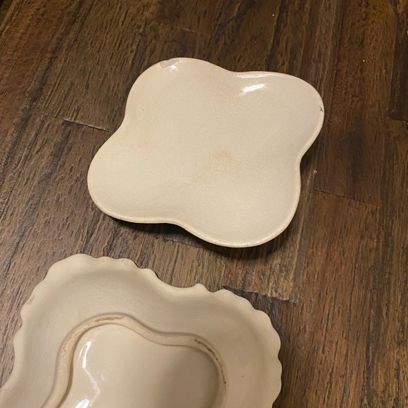 Lefton Rose ceramic Box Gold vintage porcelain box - Picture 6 of 10